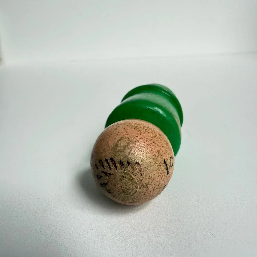 VTG Fisher Price Little People Toy Man Green Wood Vintage Peg Figure Replacement